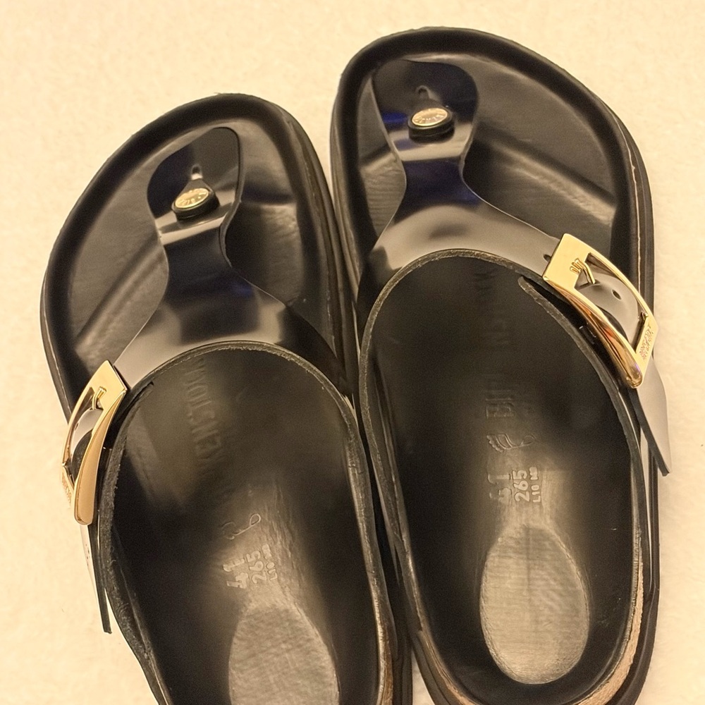 Birkenstock Gizeh Droplet Buckle Sandals/Black - Picture 4 of 8